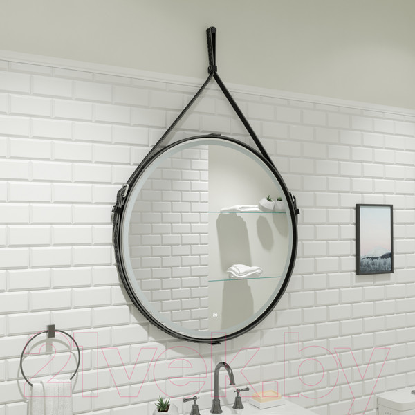 Изображение товара Зеркало Континент Millenium Black Led D 80 (черный)