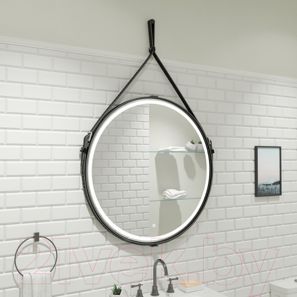 Изображение товара Зеркало Континент Millenium Black Led D 80 (черный)