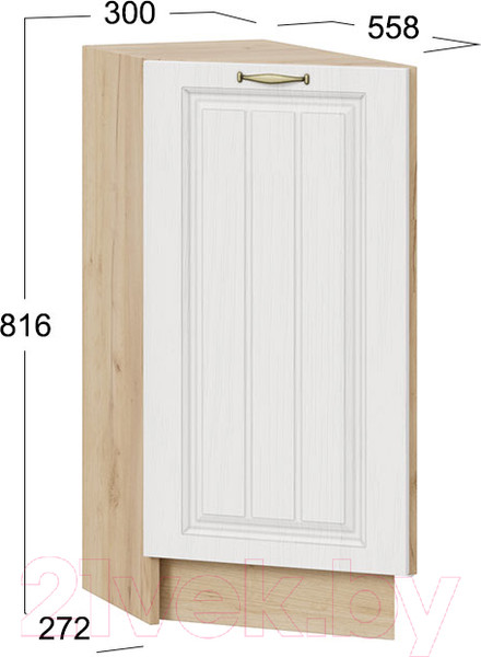 Изображение товара Шкаф-стол кухонный ТриЯ Лина 1Н3Т (дуб крафт золотой/белый)