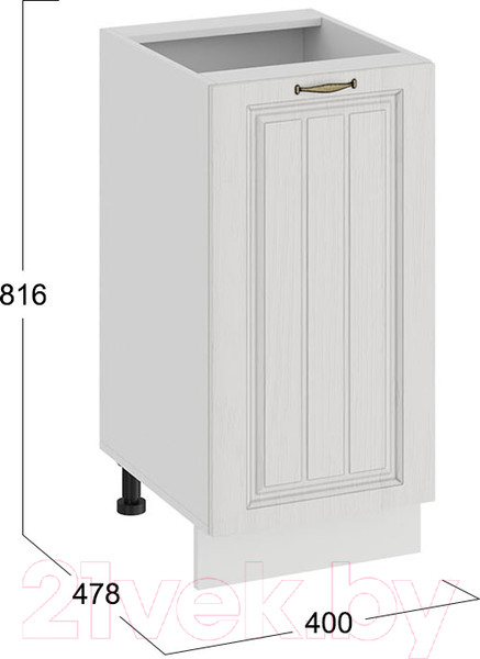 Изображение товара Шкаф-стол кухонный ТриЯ Лина 1Н4 (белый)