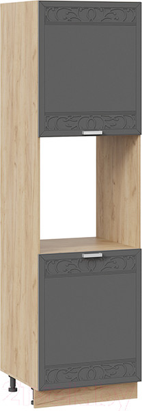 Изображение товара Шкаф-пенал кухонный ТриЯ Долорес 1П6 (дуб крафт золотой/титан)