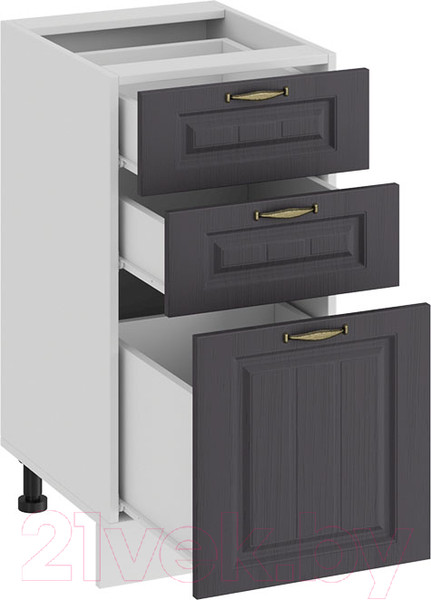 Изображение товара Шкаф-стол кухонный ТриЯ Лина 1Н4Я3 (белый/графит)