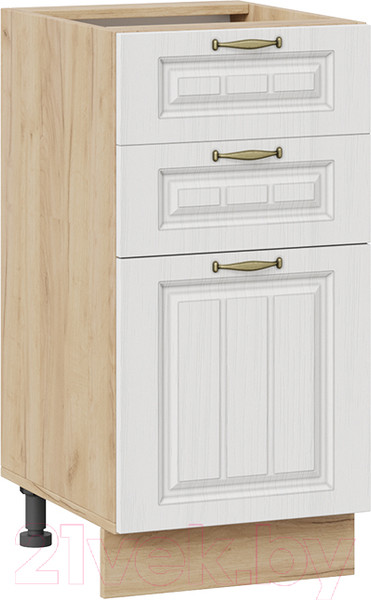 Изображение товара Шкаф-стол кухонный ТриЯ Лина 1Н4Я3 (дуб крафт золотой/белый)