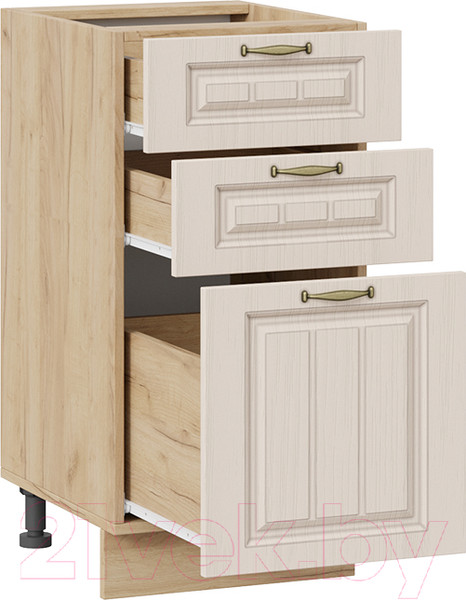 Изображение товара Шкаф-стол кухонный ТриЯ Лина 1Н4Я3 (дуб крафт золотой/кремовый)