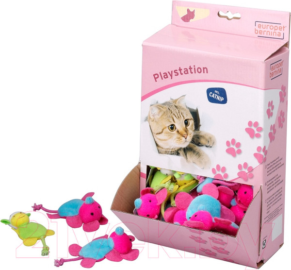 Изображение товара Игрушка для кошек EBI Мышка и коровка / 402/408421