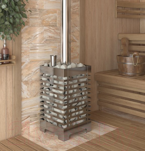 Изображение товара Печь-каменка Везувий Aston 20 Inox стекло