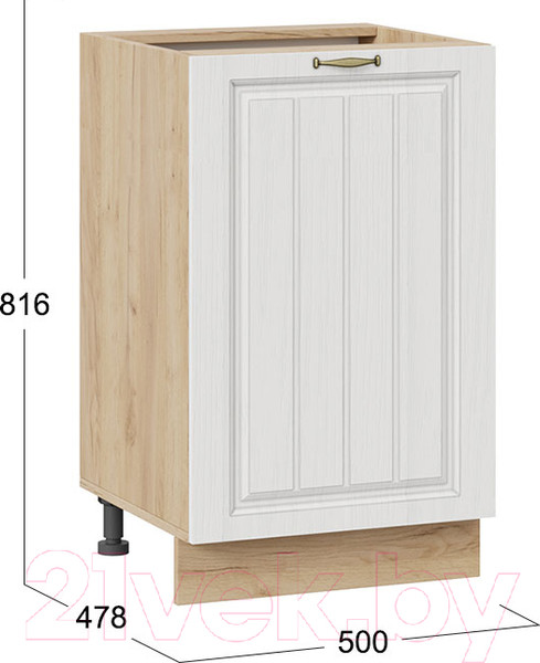 Изображение товара Шкаф-стол кухонный ТриЯ Лина 1Н5 (дуб крафт золотой/белый)