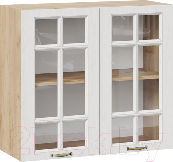 Изображение товара Шкаф навесной для кухни ТриЯ Лина 1В8С (дуб крафт золотой/белый)