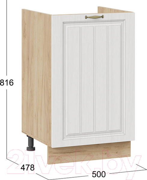 Изображение товара Шкаф под мойку ТриЯ Лина 1Н5М (дуб крафт золотой/белый)