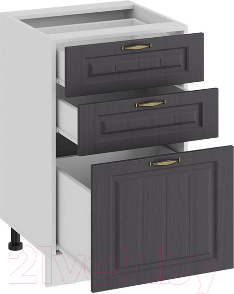 Изображение товара Шкаф-стол кухонный ТриЯ Лина 1Н5Я3 (белый/графит)
