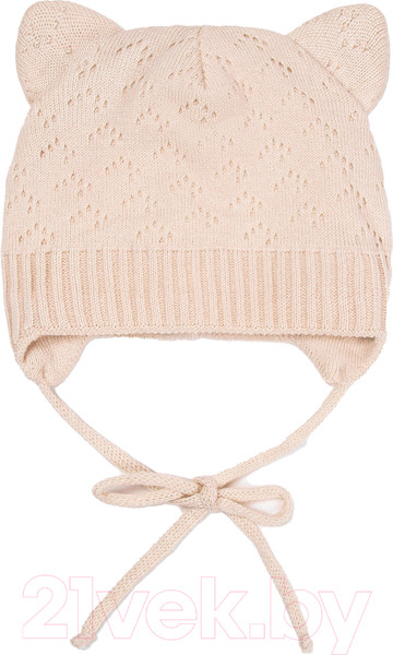 Изображение товара Шапочка для малышей Amarobaby Pure Love Kitten / AB-OD22-PLK16/33-42 (молочный, р. 42)