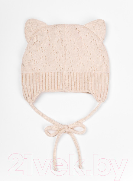 Изображение товара Шапочка для малышей Amarobaby Pure Love Kitten / AB-OD22-PLK16/33-42 (молочный, р. 42)