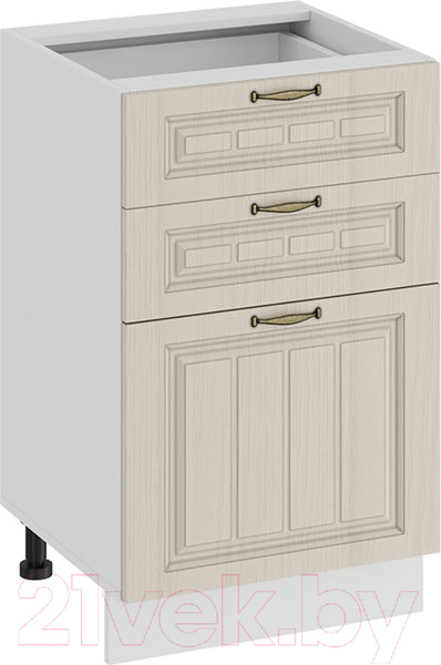 Изображение товара Шкаф-стол кухонный ТриЯ Лина 1Н5Я3 (белый/кремовый)