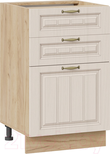 Изображение товара Шкаф-стол кухонный ТриЯ Лина 1Н5Я3 (дуб крафт золотой/кремовый)