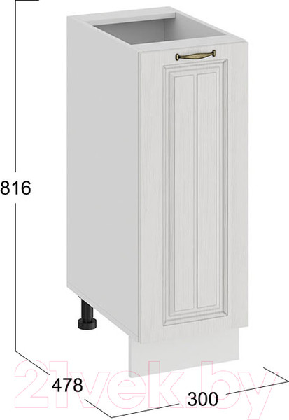 Изображение товара Шкаф-стол кухонный ТриЯ Лина 1Н3 (белый)