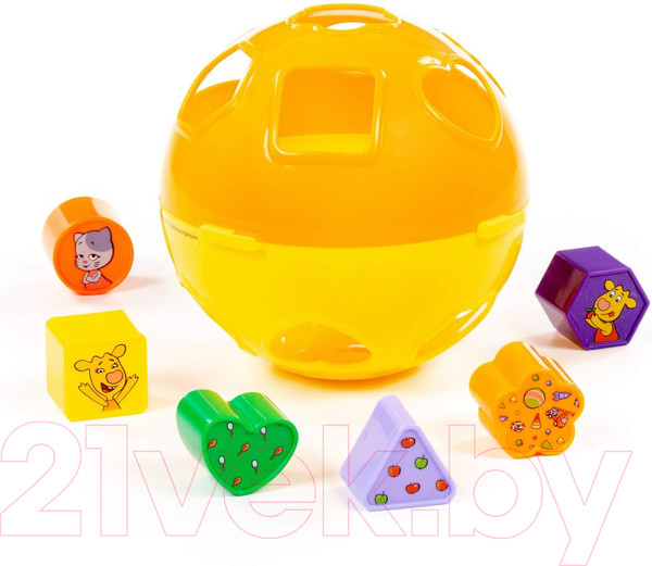 Изображение товара Развивающая игрушка Полесье Оранжевая корова Шар / 93097