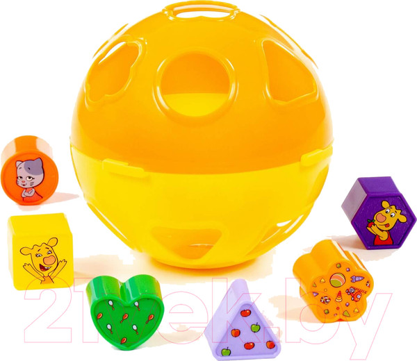 Изображение товара Развивающая игрушка Полесье Оранжевая корова Шар / 93097