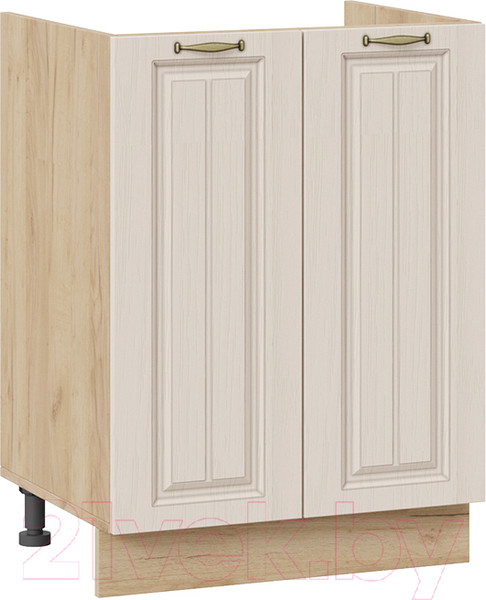 Изображение товара Шкаф под мойку ТриЯ Лина 1Н6М (дуб крафт золотой/кремовый)