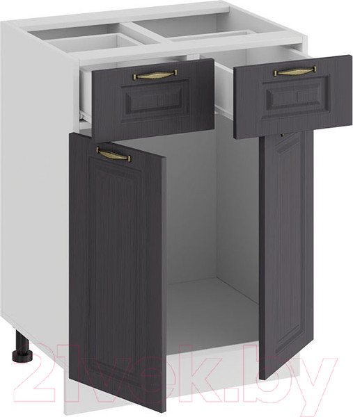 Изображение товара Шкаф-стол кухонный ТриЯ Лина 1Н6Я1 (белый/графит)