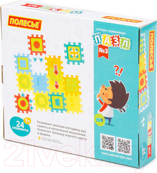 Изображение товара Развивающая игрушка Полесье Пазл №3 / 91475