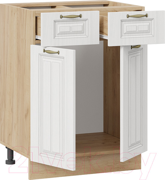 Изображение товара Шкаф-стол кухонный ТриЯ Лина 1Н6Я1 (дуб крафт золотой/белый)