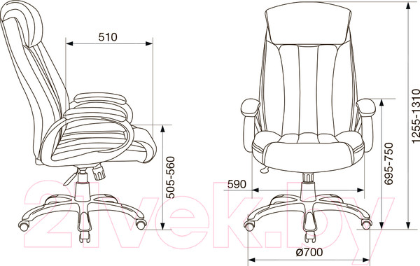 Изображение товара Кресло офисное Бюрократ T-9922N (черный)