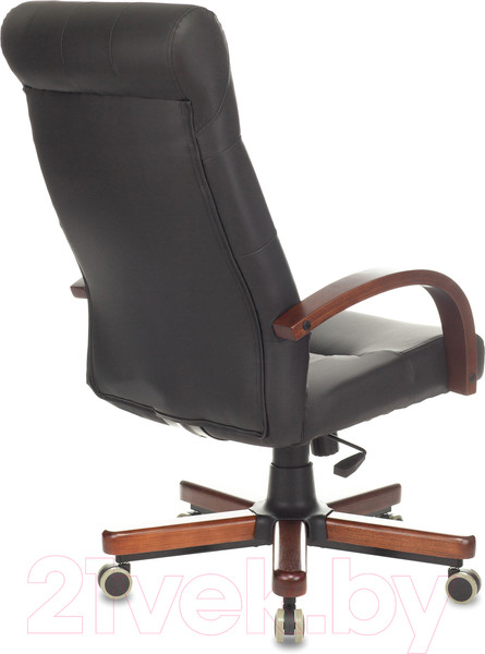 Изображение товара Кресло офисное Бюрократ T-9928WALNUT/ECO (экокожа черный/дерево)