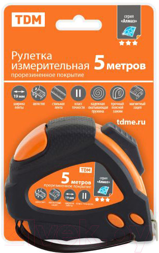 Изображение товара Рулетка TDM Алмаз SQ1018-0110