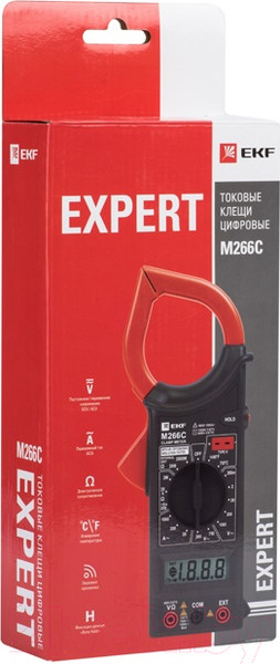 Изображение товара Клещи токоизмерительные EKF Expert In-180702-pc266C