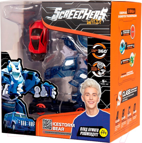 Изображение товара Игрушка-трансформер Screechers Дикие Скричеры. Айс Беар L2 / 39865