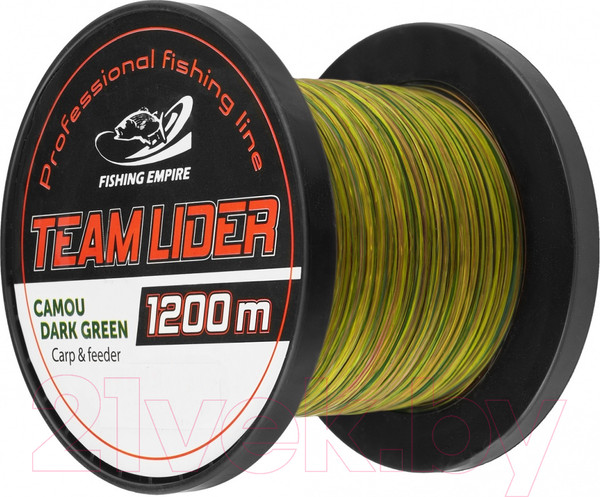 Изображение товара Леска монофильная Fishing Empire Lider Camou Dark Green 0.42мм 1200м / CDG-0420