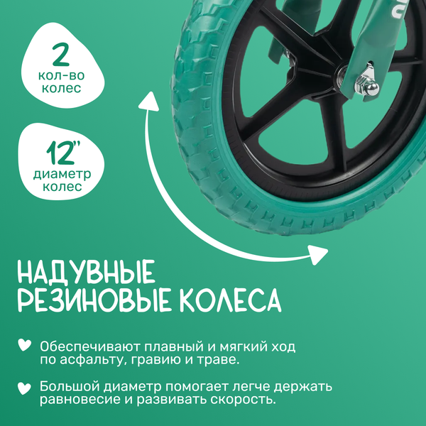 Изображение товара Беговел NINO City (бирюзовый)