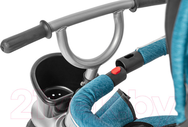 Изображение товара Трехколесный велосипед с ручкой NINO Lux (бирюзовый)