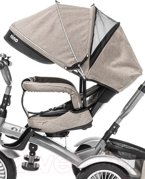 Изображение товара Трехколесный велосипед с ручкой NINO Lux (бежевый)