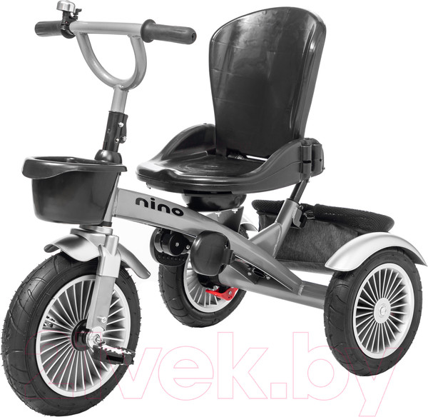 Изображение товара Трехколесный велосипед с ручкой NINO Lux (серый)