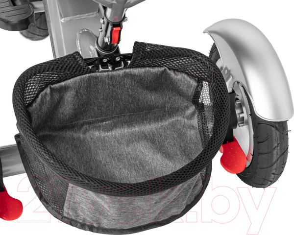 Изображение товара Трехколесный велосипед с ручкой NINO Lux (серый)