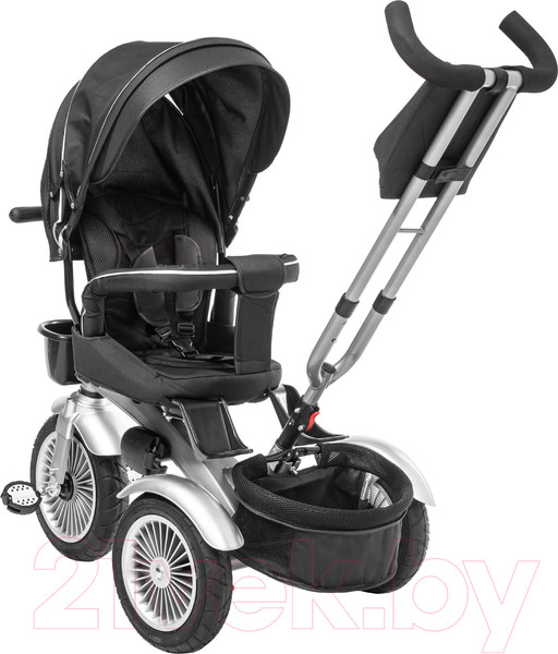 Изображение товара Трехколесный велосипед с ручкой NINO Lux (черный)