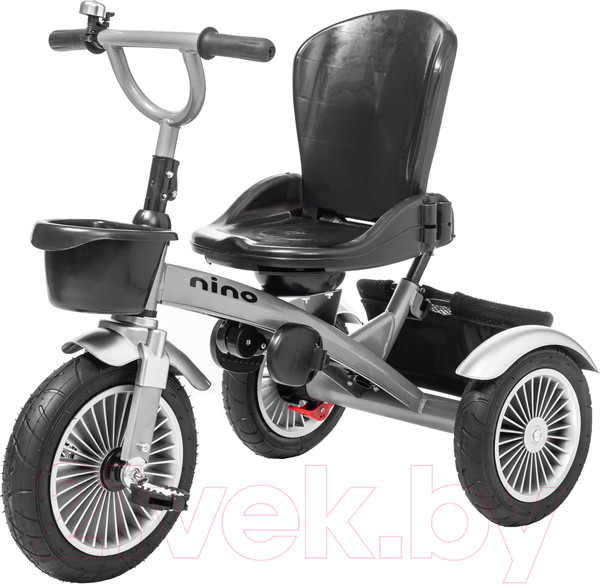 Изображение товара Трехколесный велосипед с ручкой NINO Lux (черный)