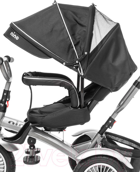 Изображение товара Трехколесный велосипед с ручкой NINO Lux (черный)