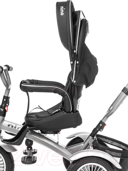 Изображение товара Трехколесный велосипед с ручкой NINO Lux (черный)