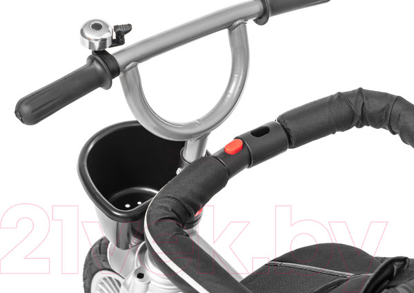 Изображение товара Трехколесный велосипед с ручкой NINO Lux (черный)