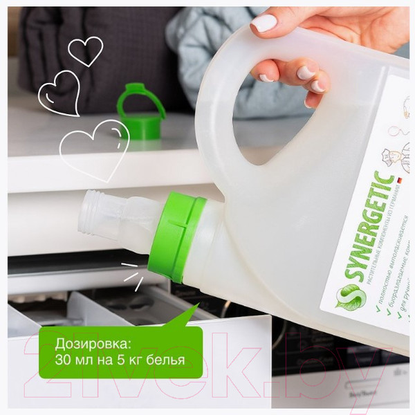 Изображение товара Кондиционер для белья Synergetic Цветочная фантазия (2.75л)