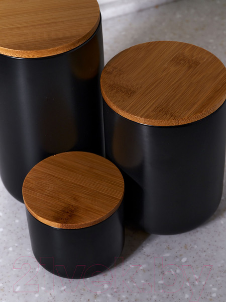 Изображение товара Набор емкостей для хранения No Brand CD005КЧ (черный)