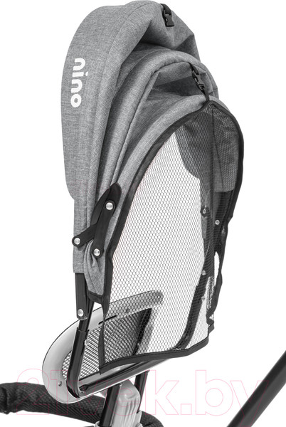 Изображение товара Трехколесный велосипед с ручкой NINO Classic (серый)