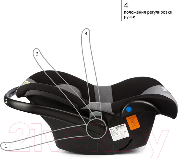 Изображение товара Автокресло Zlatek Colibri / KRES3640 (серый)