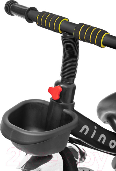 Изображение товара Трехколесный велосипед с ручкой NINO Comfort Plus (черный)