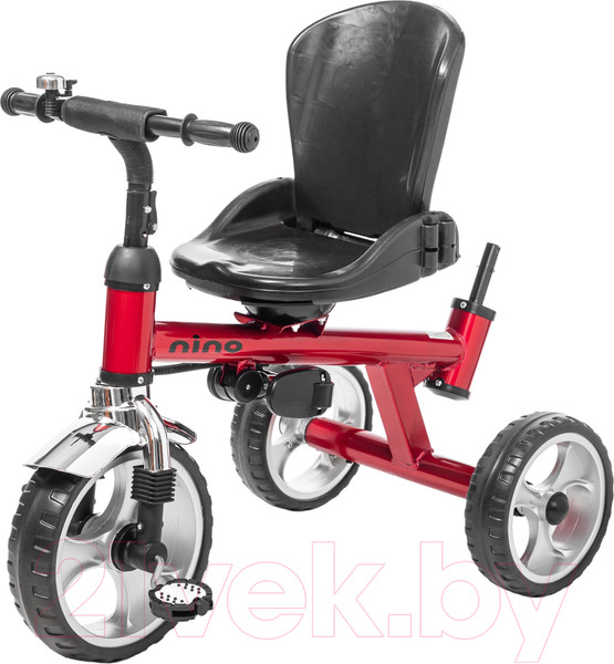 Изображение товара Трехколесный велосипед с ручкой NINO Optima (красный)