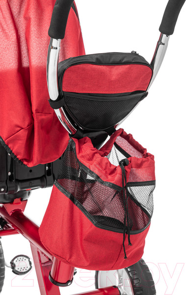 Изображение товара Трехколесный велосипед с ручкой NINO Optima (красный)