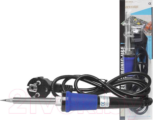 Изображение товара Паяльник электрический Lextool ZD 30C / LXZD30C/60 (голубой)