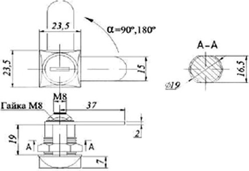 Изображение товара Замок почтовый Eurolock ЗП-0802-180KR5